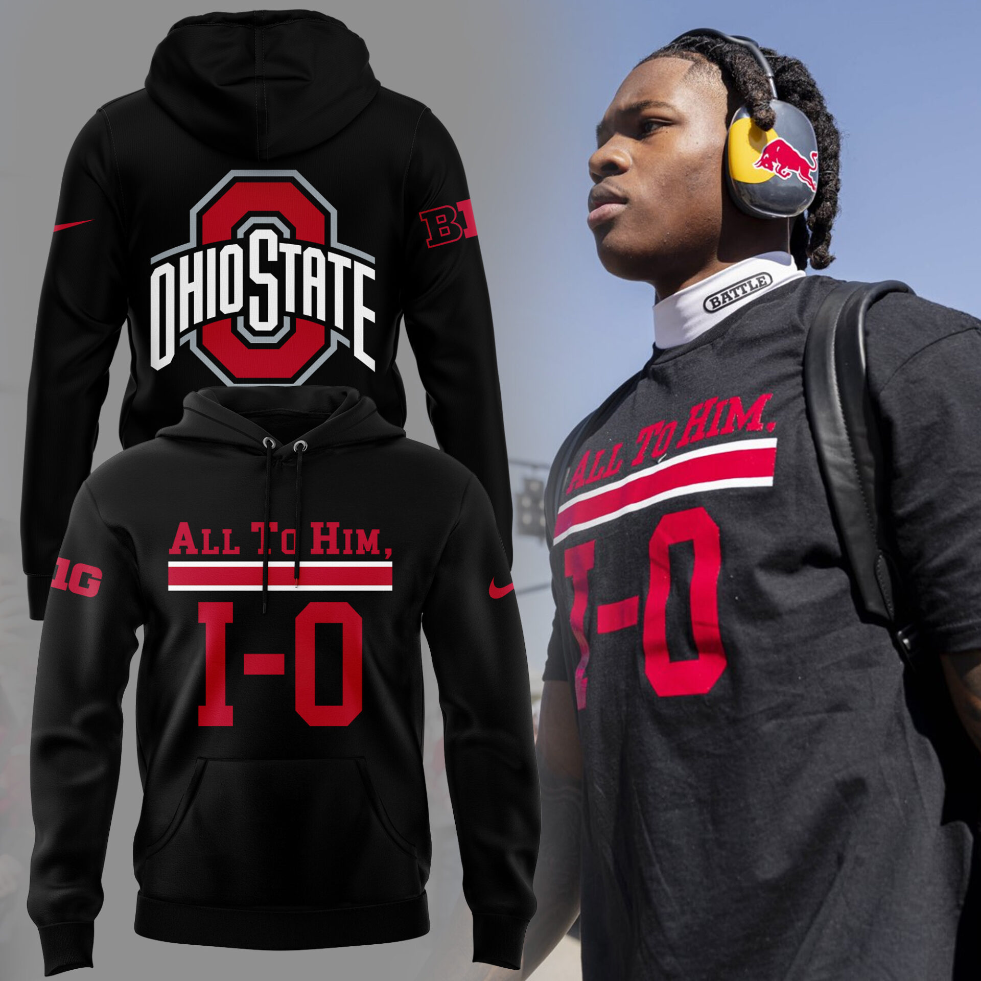 All To Him, I-O Ohio Buckeyes Hoodie Best