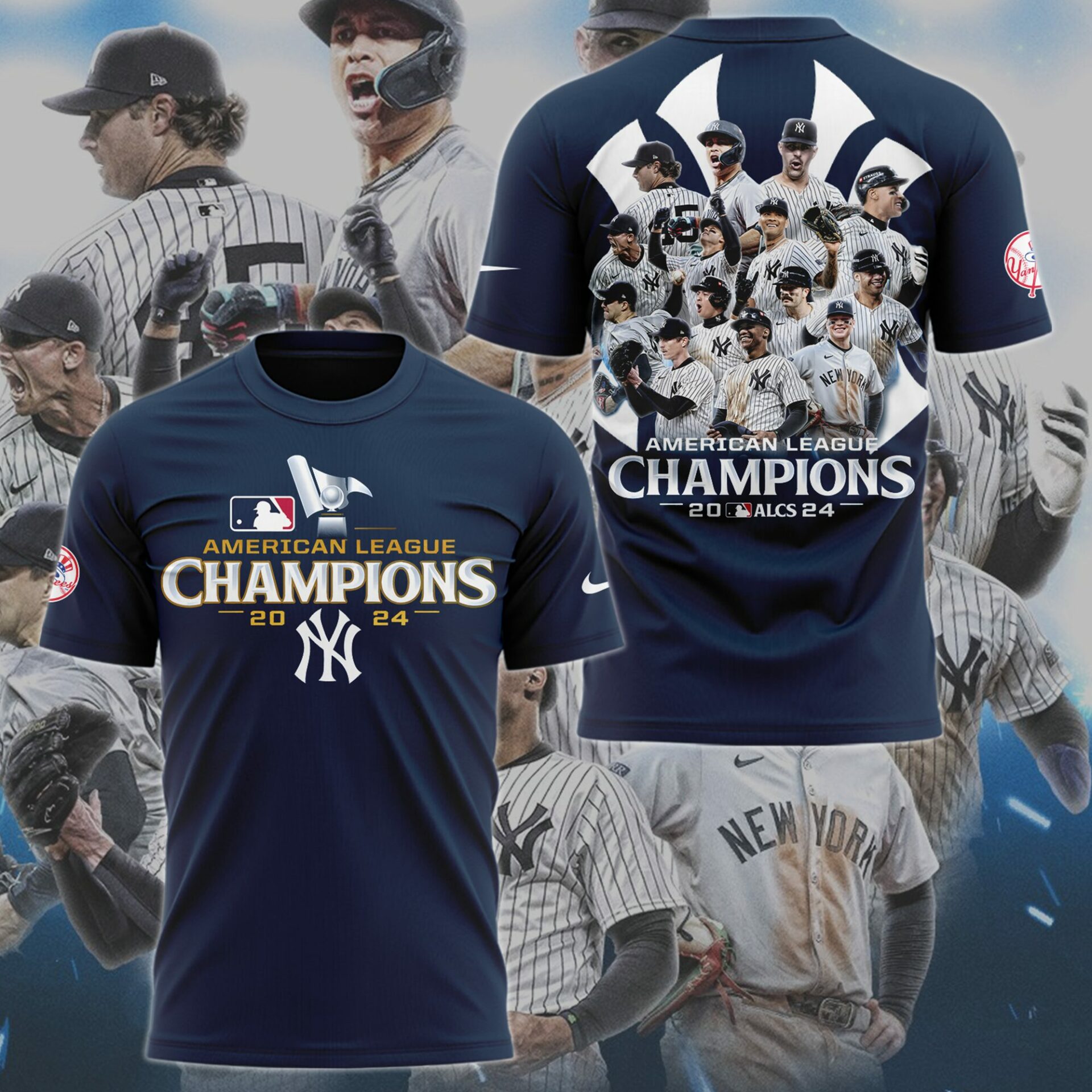 American League Champions NY Yankees T-Shirt Baseball Father's Day Gifts Oregontrailrvpk Shirt