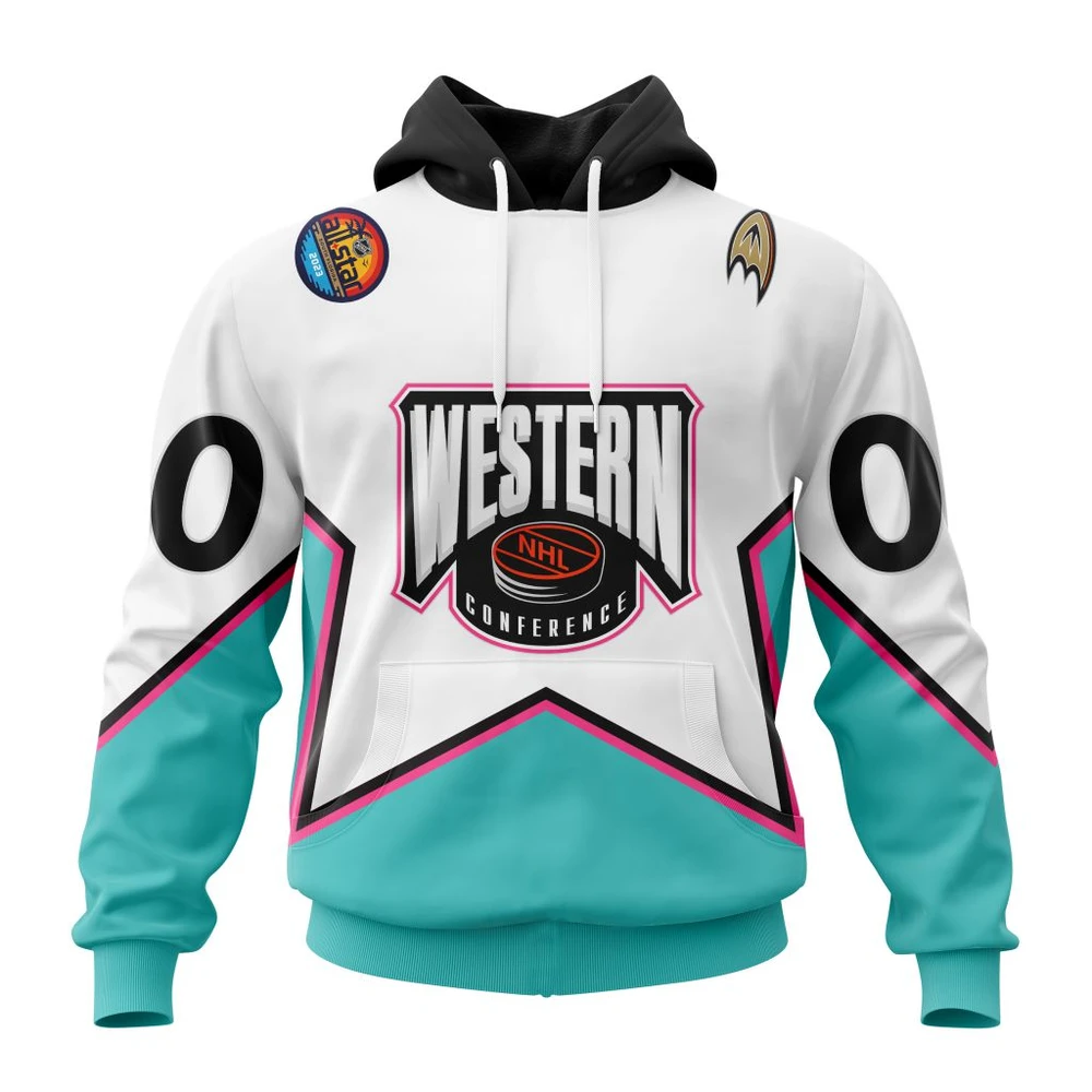 Anaheim Ducks All-Star Western Conference All Over Print Hoodie Style 76160