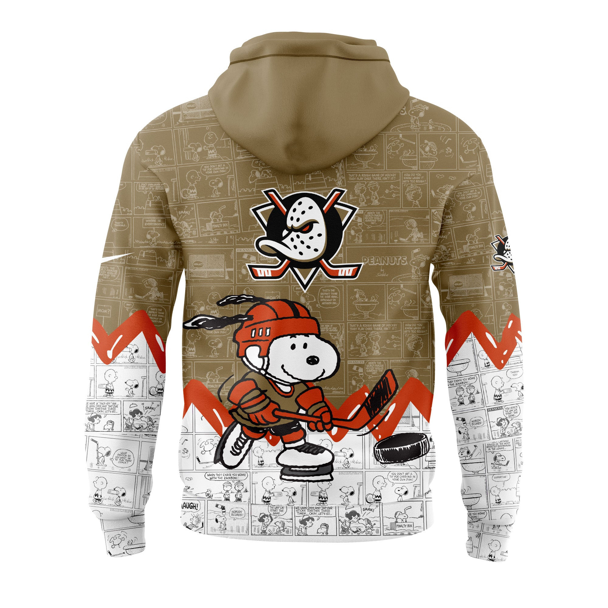 Anaheim Ducks Anniversary of Peanuts Hoodie Gifts For Football Fan