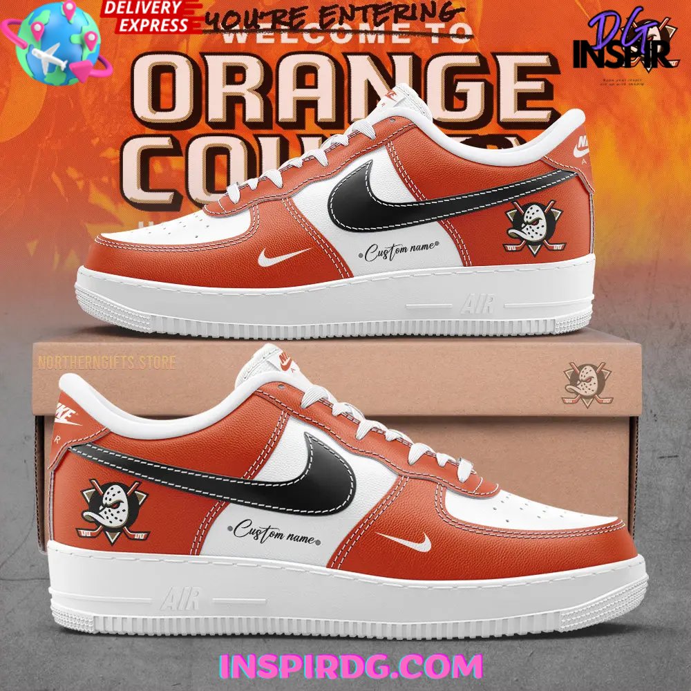 Anaheim Ducks Orange County Custom Air Force 1