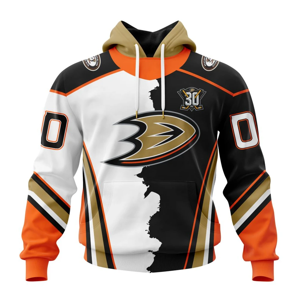 Anaheim Ducks Personalize Home Mix Away Kits All Over Print Hoodie Style 44278