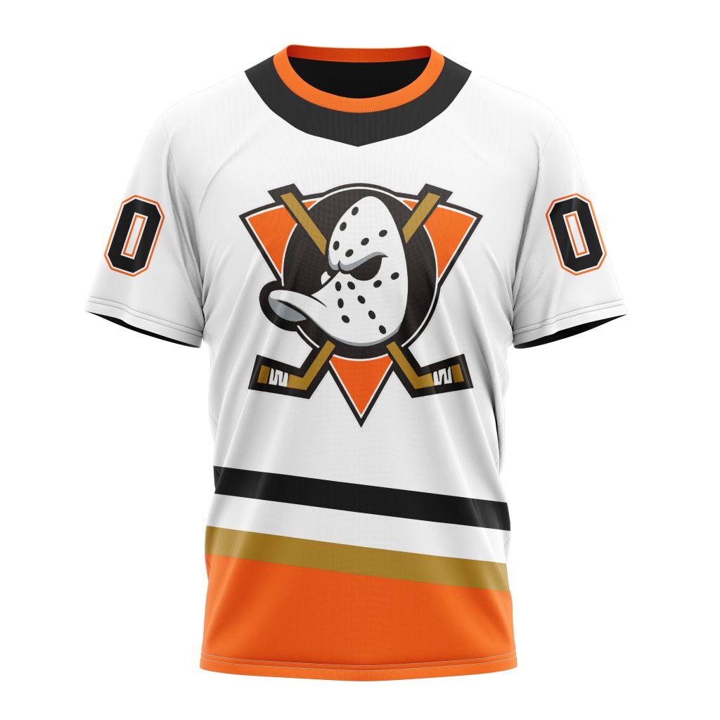 Anaheim Ducks Reverse Retro Kits 2022 Personalized Name And Number T-Shirt Oregontrailrvpk Shirt