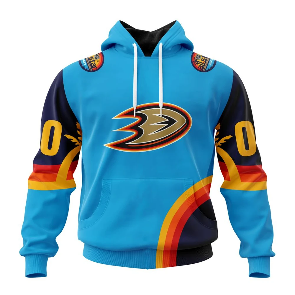 Anaheim Ducks Special All-Star Game Design With Atlantic Ocean All Over Print Hoodie Style 25303