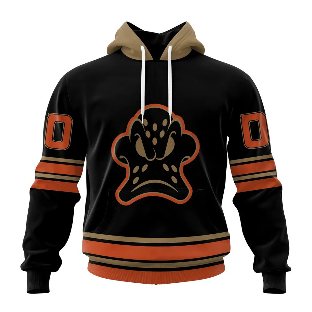 Anaheim Ducks Special Blackout Design All Over Print Hoodie Style 95323