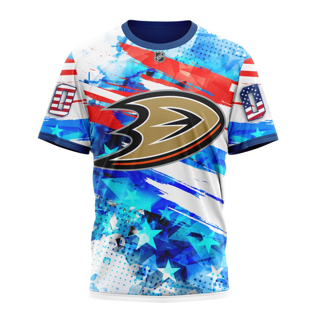 Anaheim Ducks Special Concept For Independence Day Personalized Name And Number T-Shirt Oregontrailrvpk Shirt