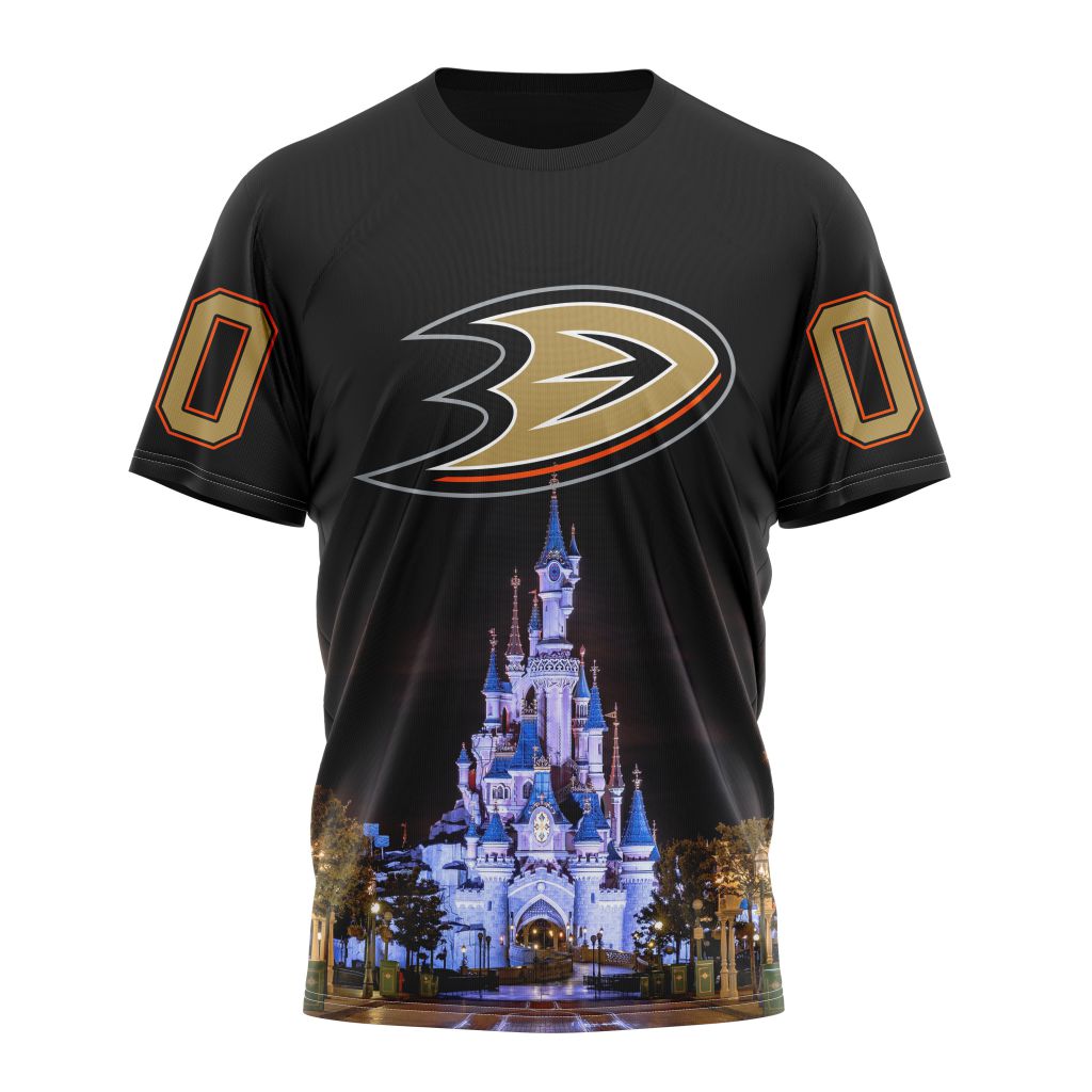 Anaheim Ducks Special Design With Disneyland Personalized Name And Number T-Shirt Oregontrailrvpk Shirt
