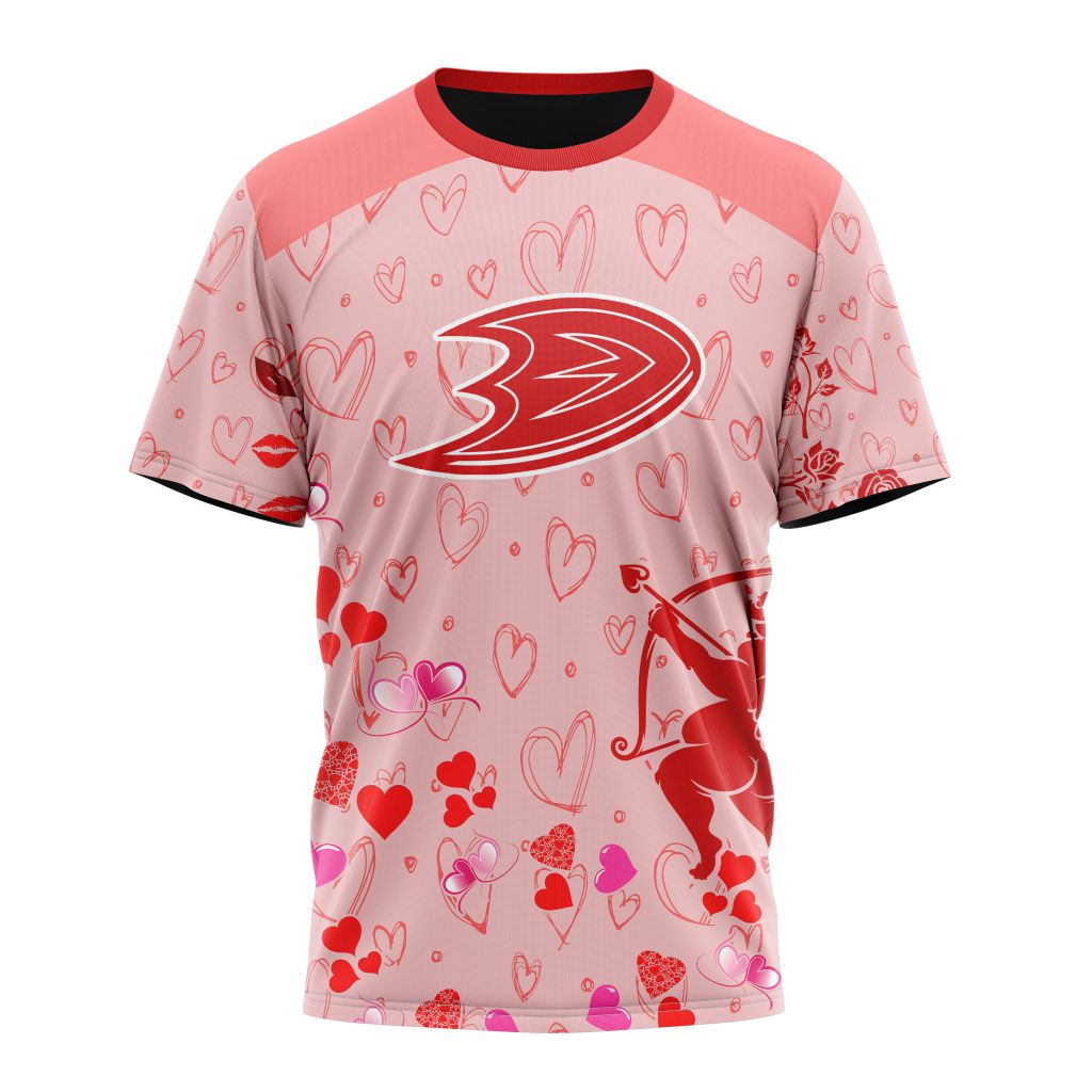 Anaheim Ducks Special Gift For Valentines Day 02 Personalized Name And Number T-Shirt Oregontrailrvpk Shirt