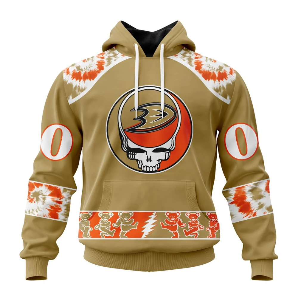 Anaheim Ducks Special Grateful Dead Design All Over Print Hoodie Style 84174