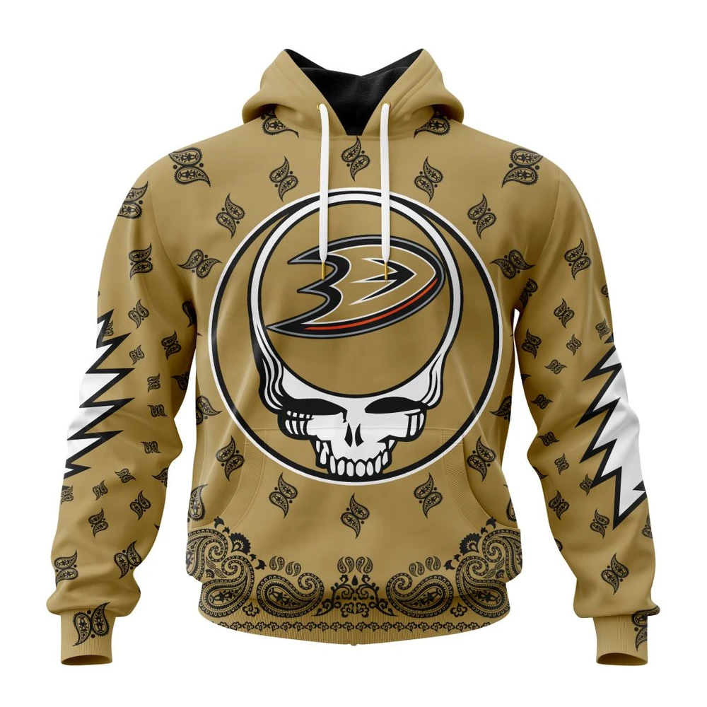 Anaheim Ducks Special Grateful Dead Design All Over Print Hoodie Style 96778