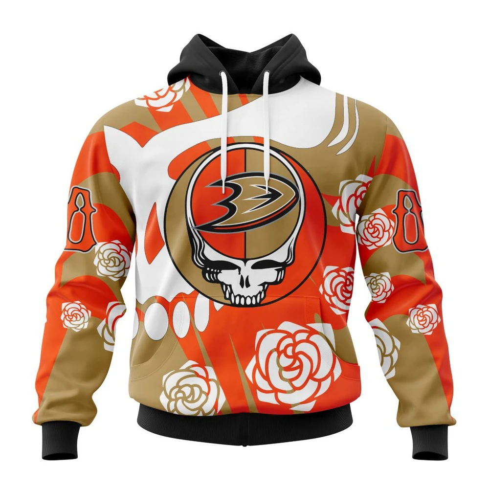 Anaheim Ducks Special Grateful Dead Design All Over Print Hoodie Style 98757
