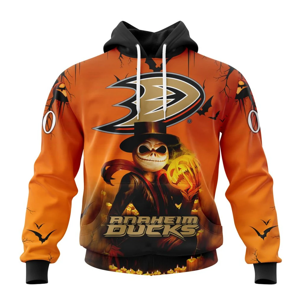 Anaheim Ducks Special Halloween Concepts All Over Print Hoodie Style 60413