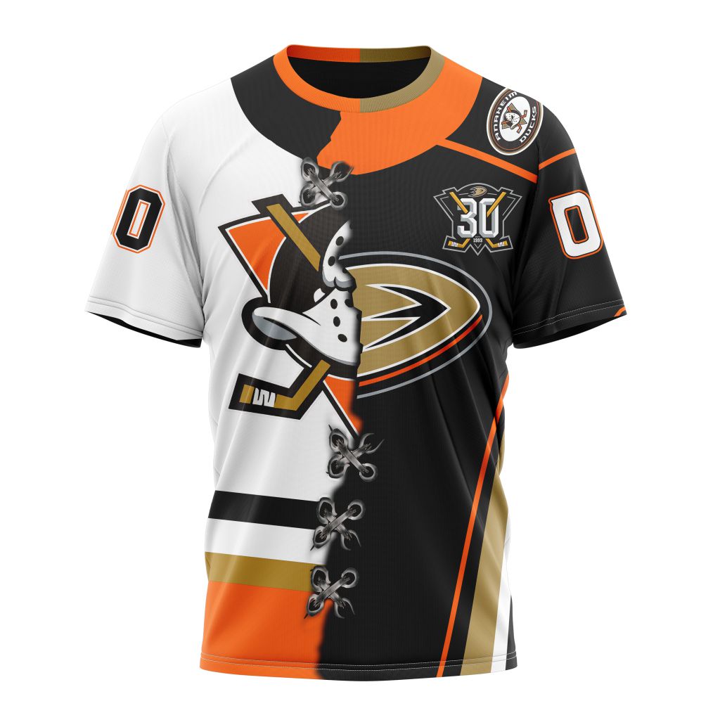 Anaheim Ducks Special Home Mix Reverse Retro Personalized Kits Personalized Name And Number T-Shirt Oregontrailrvpk Shirt