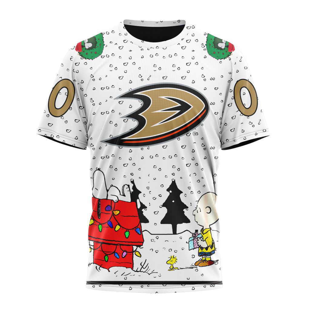 Anaheim Ducks Special Peanuts Design Personalized Name And Number T-Shirt Oregontrailrvpk Shirt