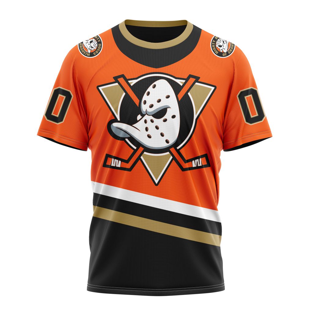 Anaheim Ducks Special Reverse Retro Redesign Personalized Name And Number T-Shirt Oregontrailrvpk Shirt