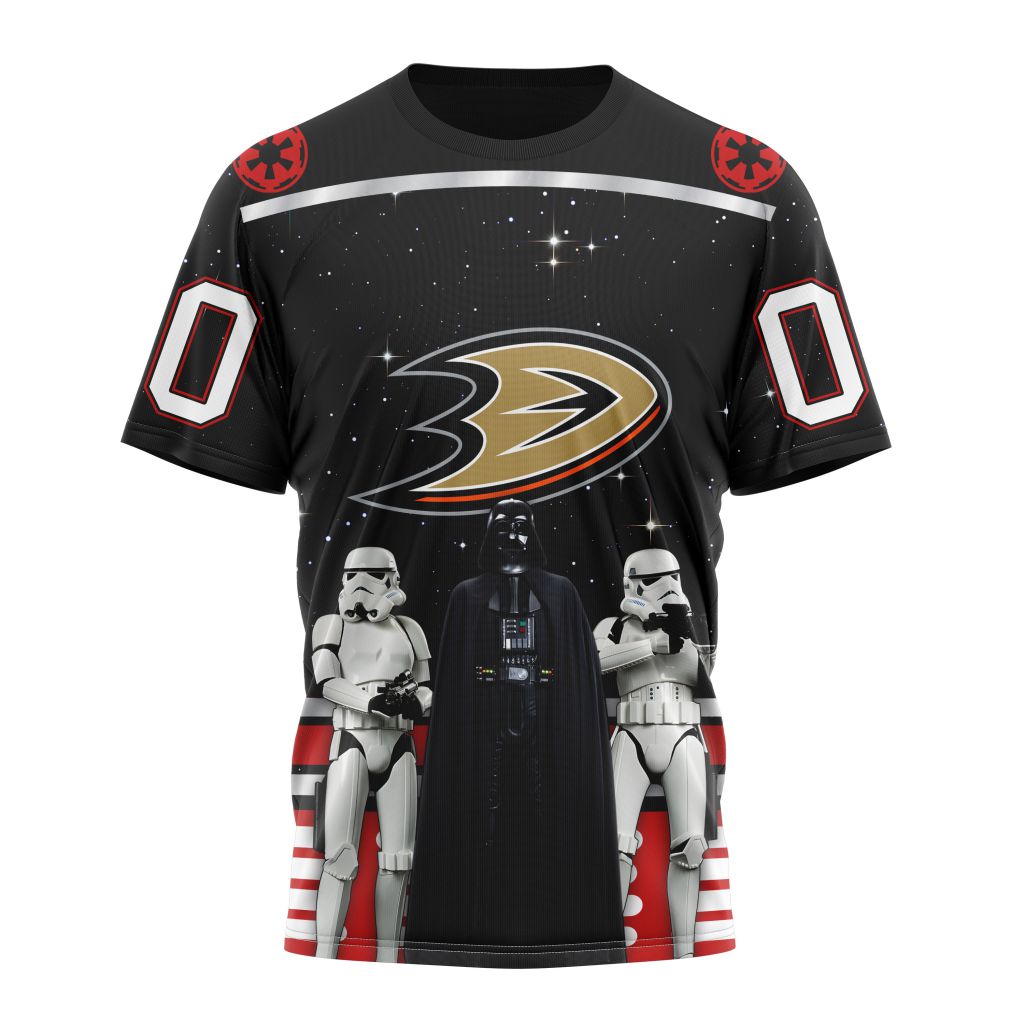 Anaheim Ducks Special Star Wars Design May The 4th Be With You Personalized Name And Number T-Shirt Oregontrailrvpk Shirt