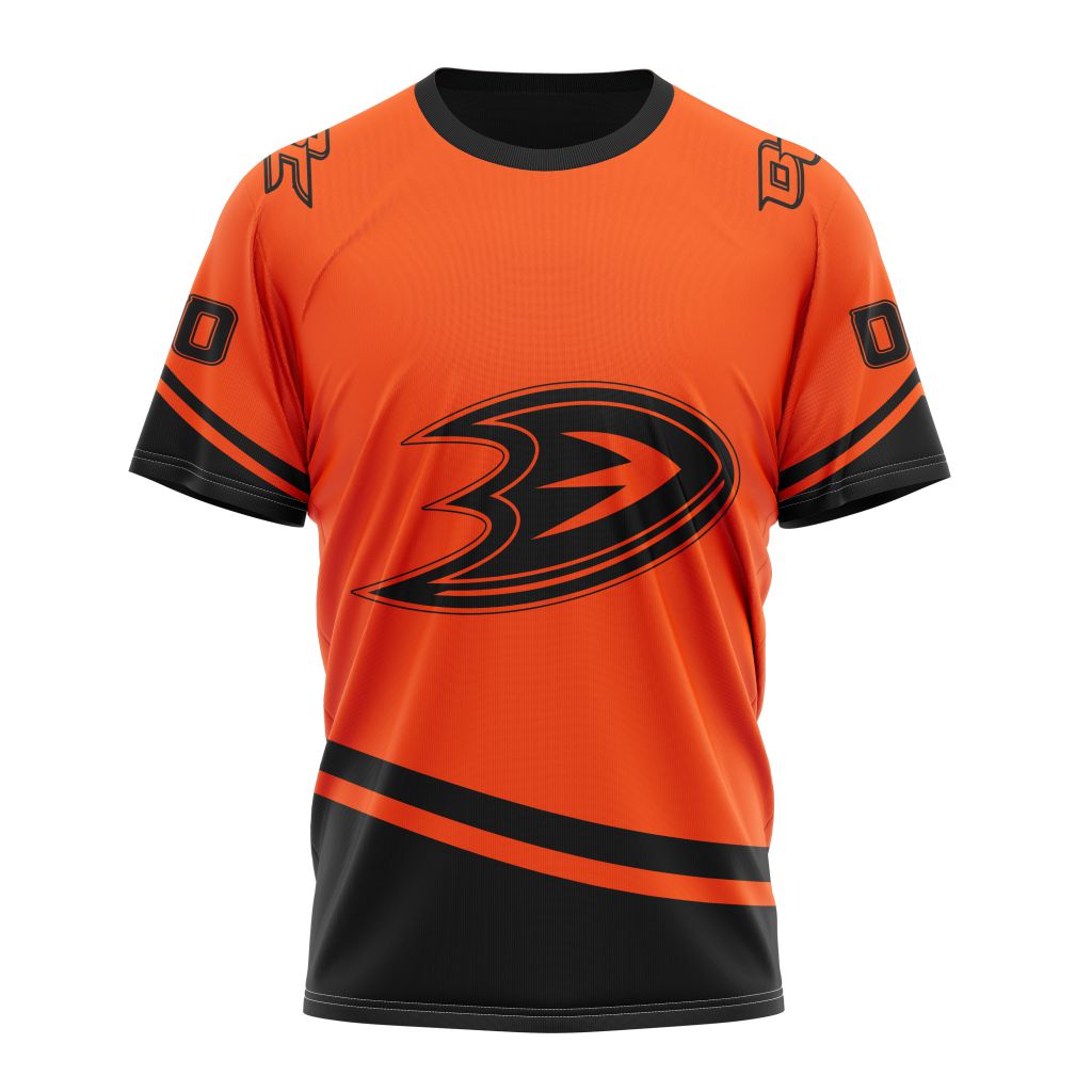 Anaheim Ducks Special Two-tone Design 01 Personalized Name And Number T-Shirt Oregontrailrvpk Shirt