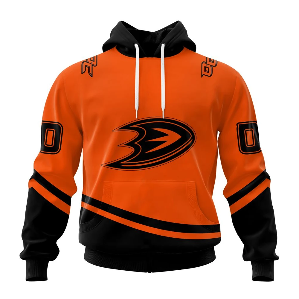 Anaheim Ducks Special Two-Tone Design All Over Print Hoodie Style 59385