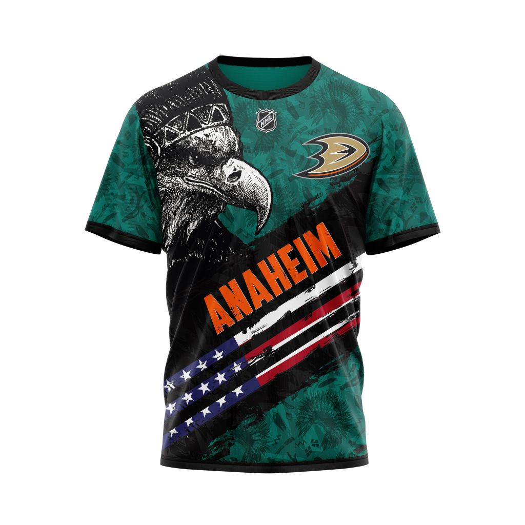 Anaheim Ducks Specialized 2022 Concepts With Eagle Personalized Name And Number T-Shirt Oregontrailrvpk Shirt