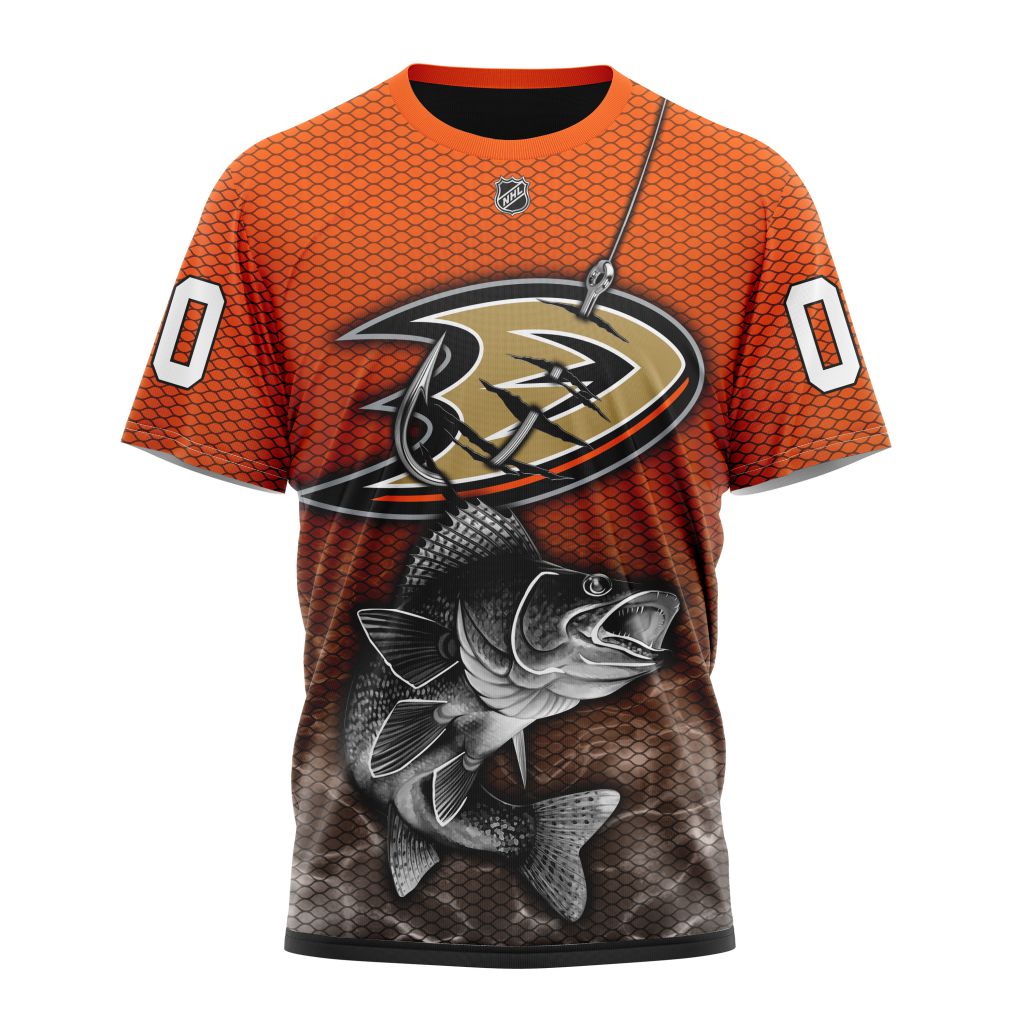 Anaheim Ducks Specialized Fishing Personalized Name And Number T-Shirt Oregontrailrvpk Shirt