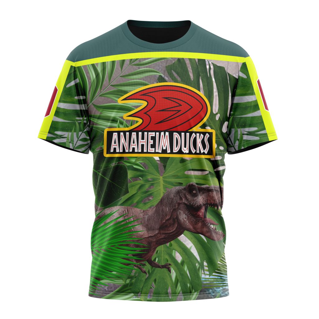 Anaheim Ducks Specialized Jersey Hockey For Jurassic World Personalized Name And Number T-Shirt Oregontrailrvpk Shirt