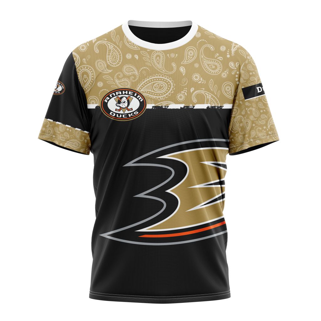 Anaheim Ducks Specialized Jersey Hockey With Paisley Personalized Name And Number T-Shirt Oregontrailrvpk Shirt