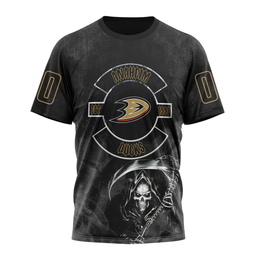 Anaheim Ducks Specialized Kits For Rock Night Personalized Name And Number T-Shirt Oregontrailrvpk Shirt