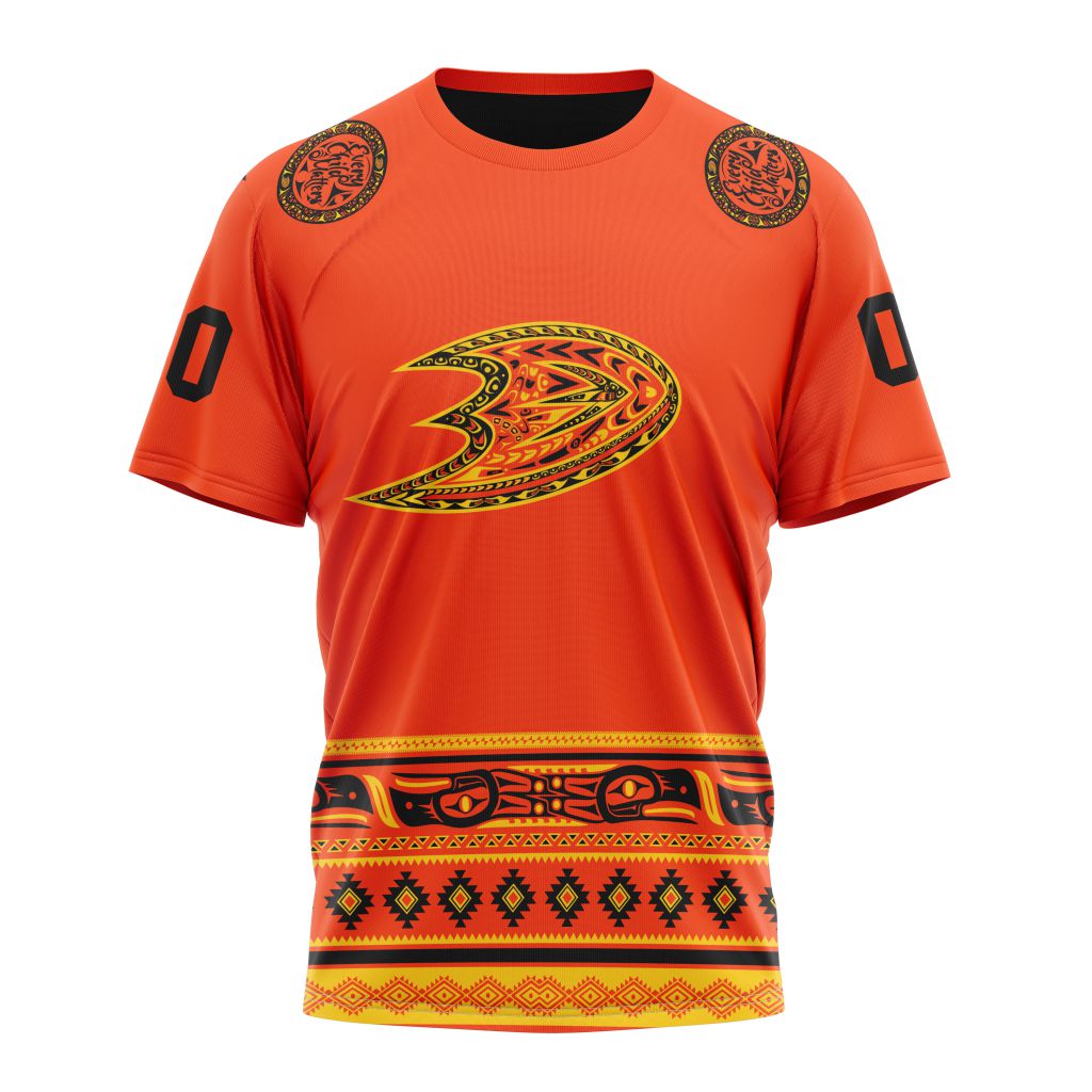 Anaheim Ducks Specialized National Day For Truth And Reconciliation Personalized Name And Number T-Shirt Oregontrailrvpk Shirt