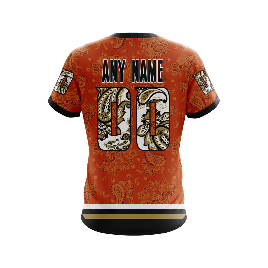 Anaheim Ducks Specialized Paisley Design Personalized Name And Number T-Shirt Oregontrailrvpk Shirt