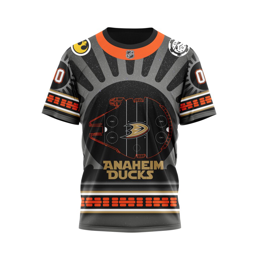 Anaheim Ducks Specialized Star Wars May The 4th Be With You Personalized Name And Number T-Shirt Oregontrailrvpk Shirt