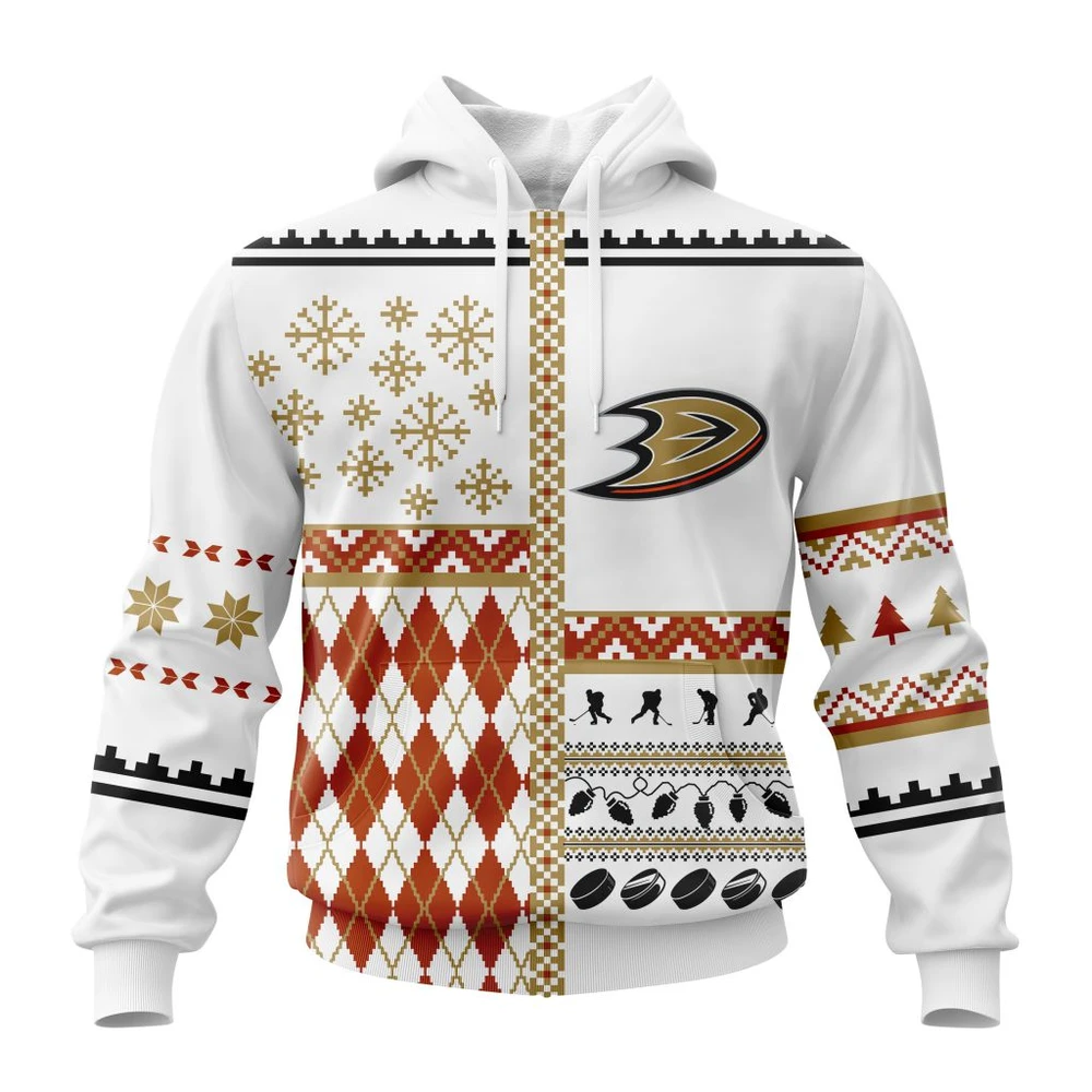 Anaheim Ducks Specialized Unisex Christmas Is Coming All Over Print Hoodie Style 54436