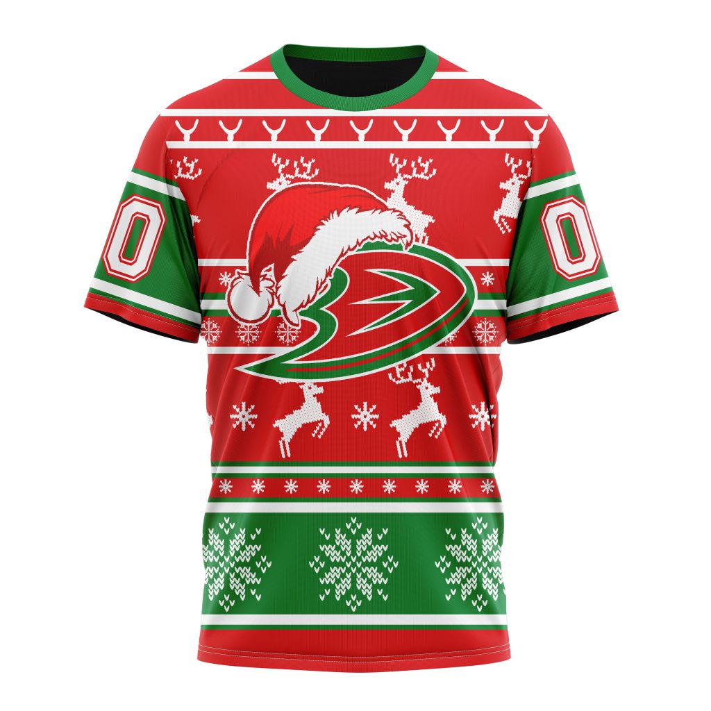 Anaheim Ducks Specialized Unisex Christmas Is Coming Personalized Name And Number T-Shirt Oregontrailrvpk Shirt