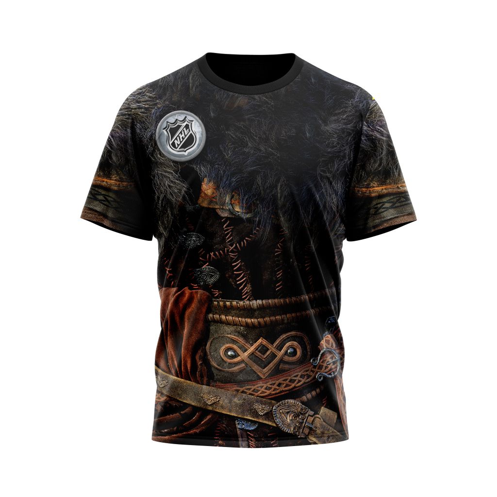Anaheim Ducks Specialized Viking Custom Outfits Personalized Name And Number T-Shirt Oregontrailrvpk Shirt