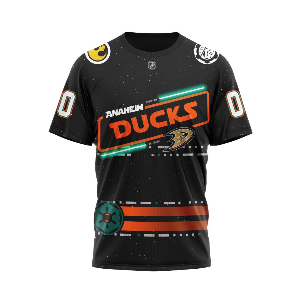 Anaheim Ducks Star Wars May The 4th Be With You Personalized Name And Number T-Shirt Oregontrailrvpk Shirt