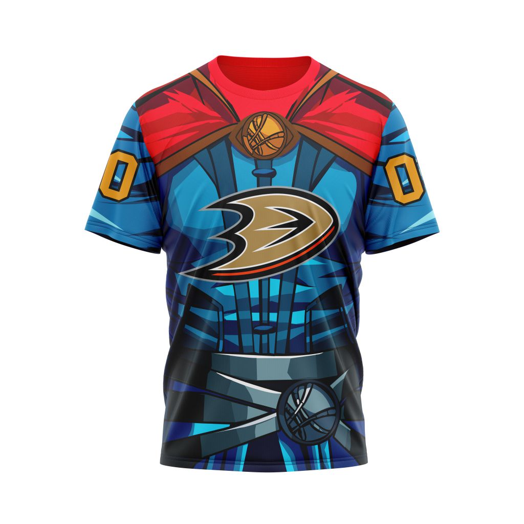 Anaheim Ducks X Doctor Strange Specialized Design For Father Day Personalized Name And Number T-Shirt Oregontrailrvpk Shirt