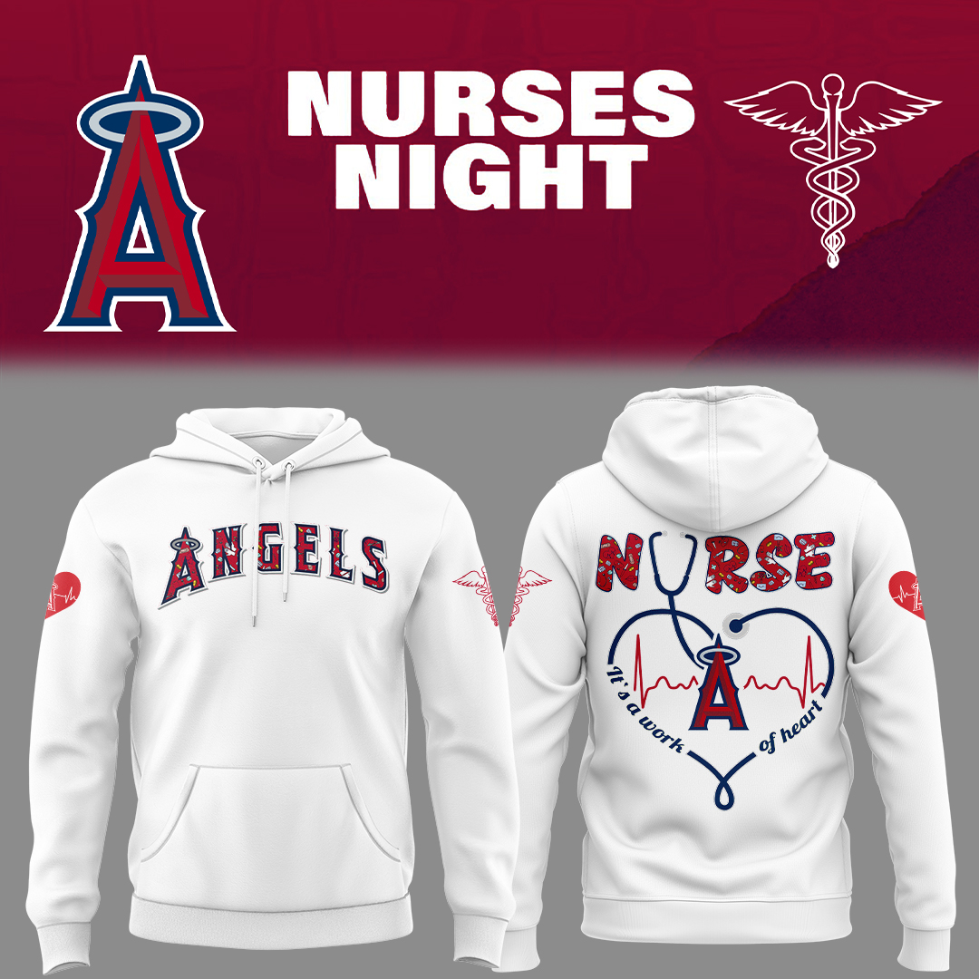 Angles Baseball Nurses Night Hoodie Baseball