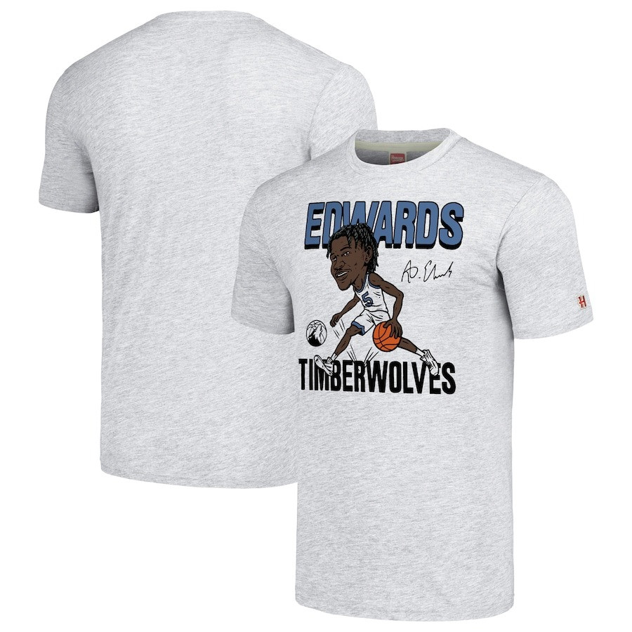 Anthony Edwards T-Shirtignature Minnesota Timberwolves Basketball Oregontrailrvpk Shirt