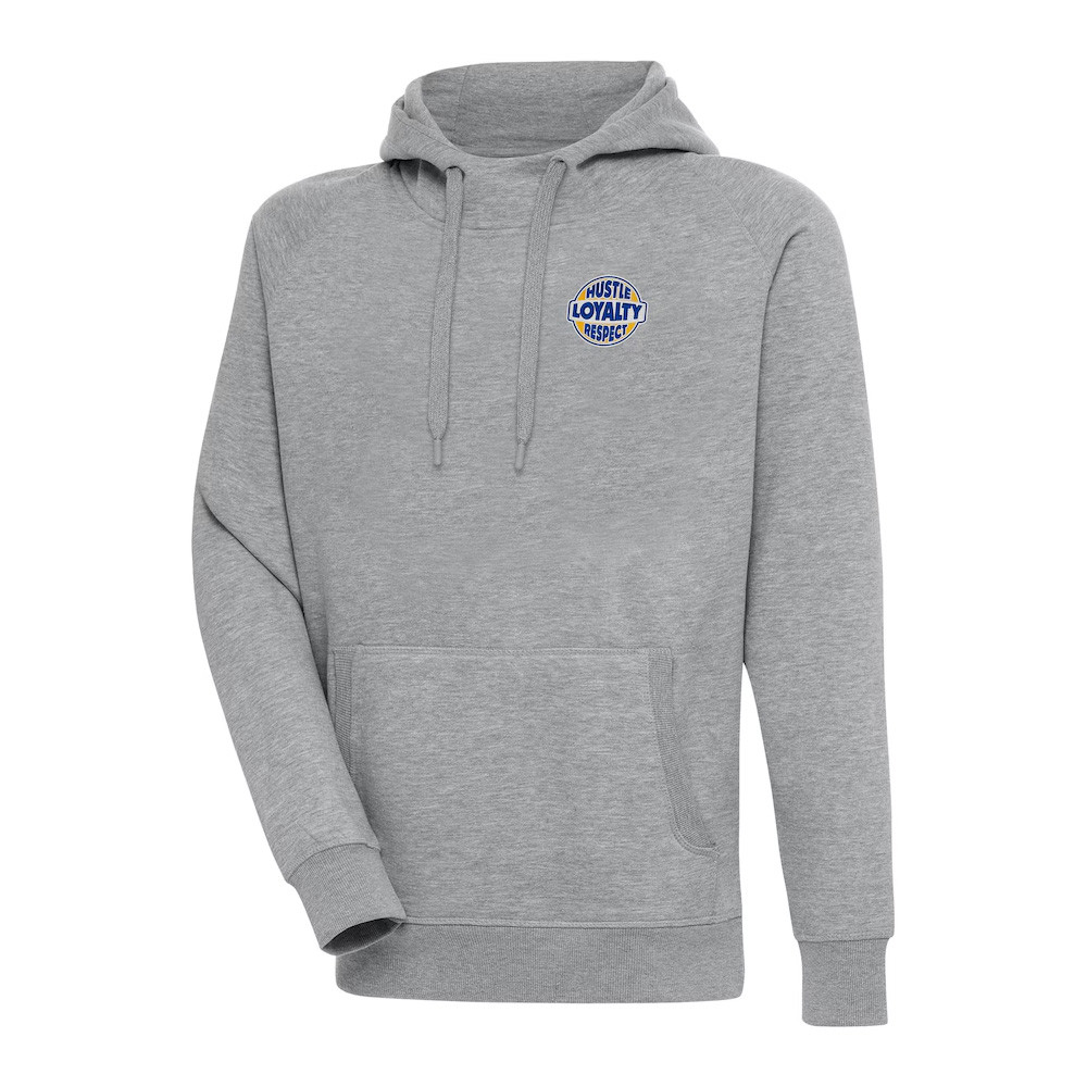 Antigua Heather Gray John Cena Victory Hoodie Gifts For Wrestling Fans