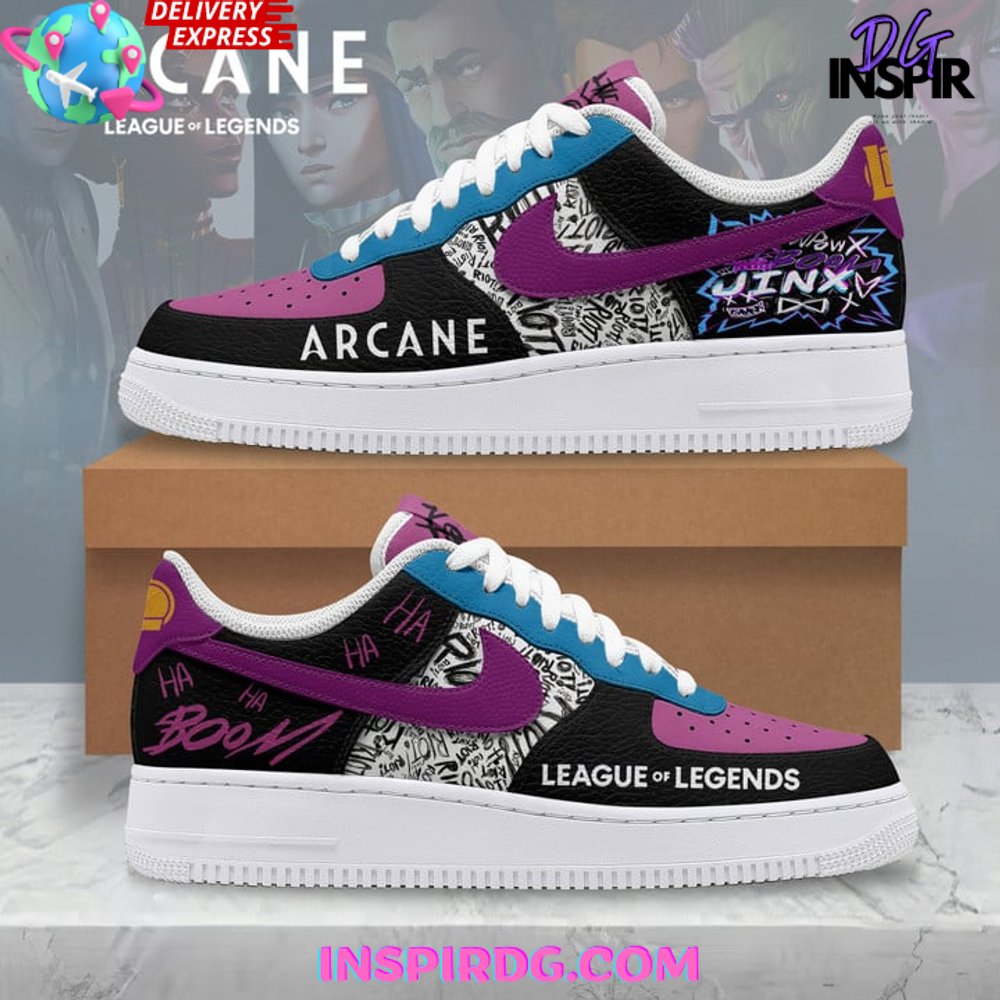 Arcane Jinx League of Legends Air Force 1
