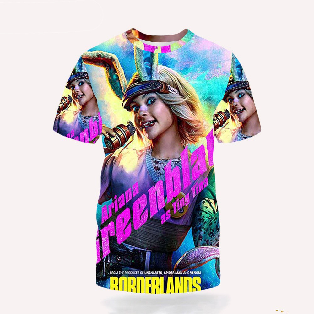 Ariana Greenblatt as Tiny Tina in Borderlands Official Poster T-Shirt Oregontrailrvpk Shirt