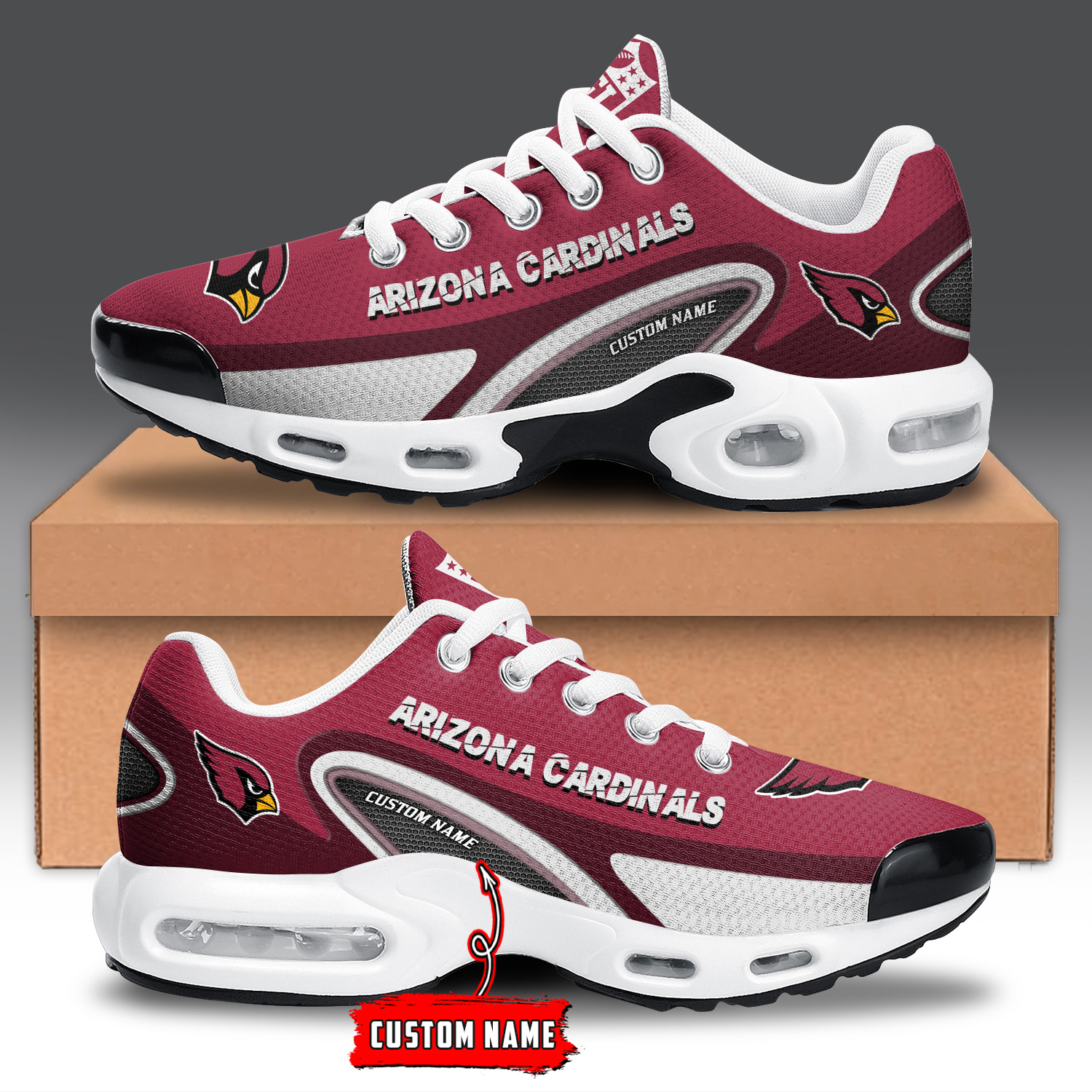 Arizona Cardinals Air Max Plus Shoes Sneakers For Men And Women