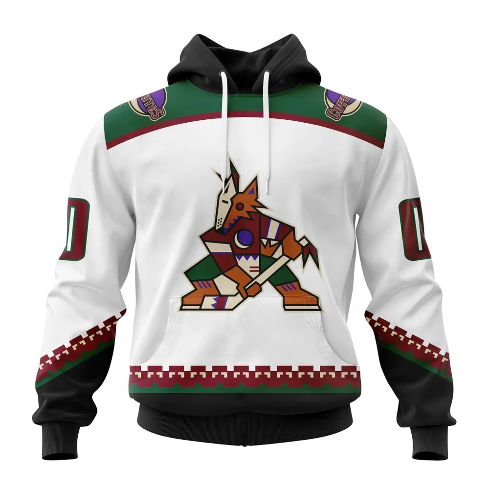 Arizona Coyotes Away Kits All Over Print Hoodie Style 35779