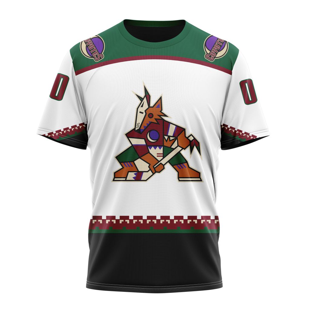 Arizona Coyotes Away Kits Personalized Name And Number T-Shirt Oregontrailrvpk Shirt