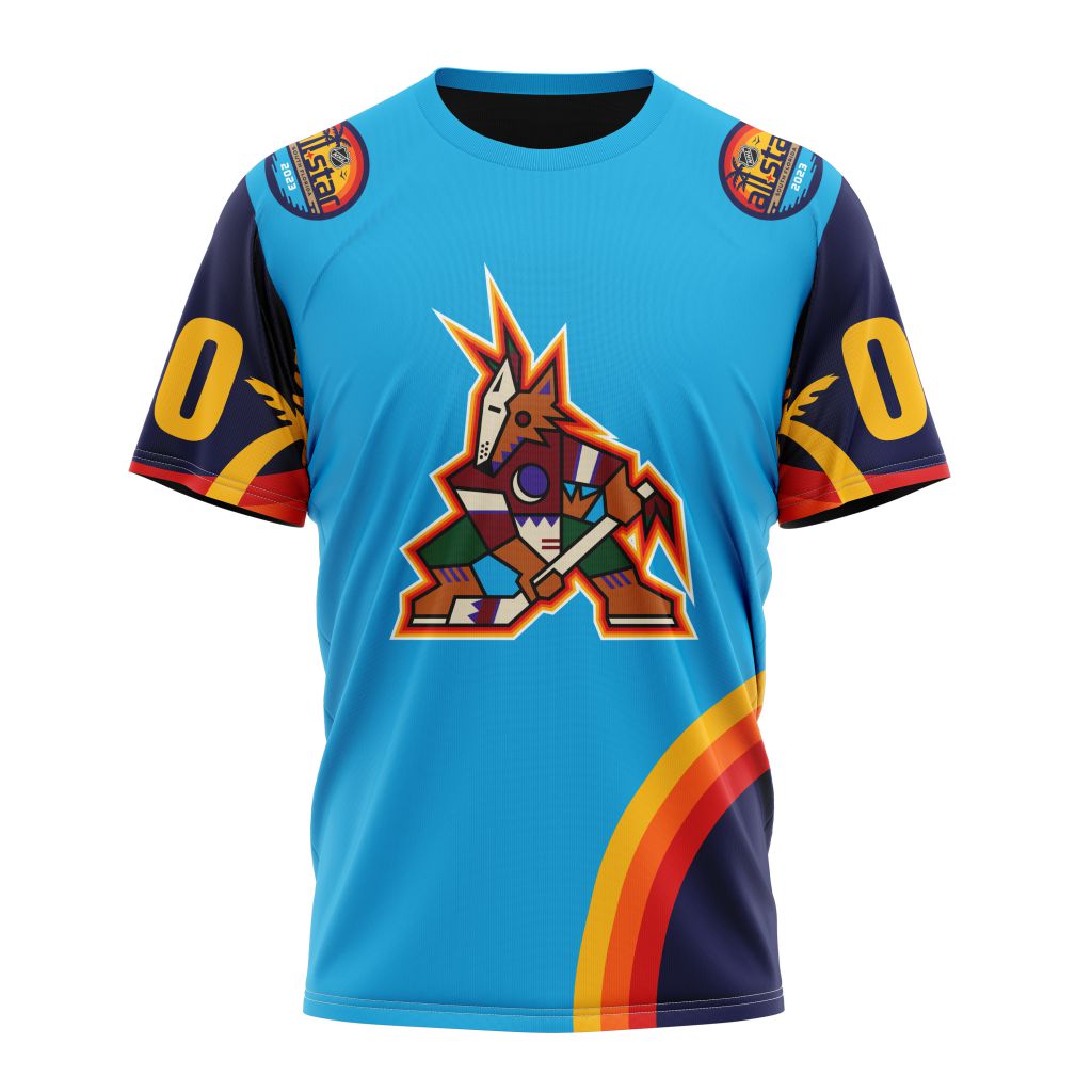 Arizona Coyotes Special ALL-Star Game Design With Atlantic Ocean Personalized Name And Number T-Shirt Oregontrailrvpk Shirt