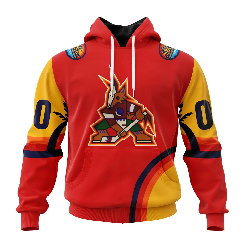 Arizona Coyotes Special All-Star Game Design With Florida Sunset All Over Print Hoodie Style 49026