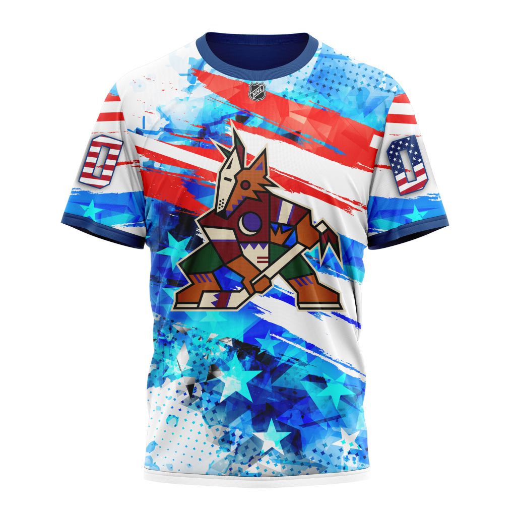 Arizona Coyotes Special Concept For Independence Day Personalized Name And Number T-Shirt Oregontrailrvpk Shirt