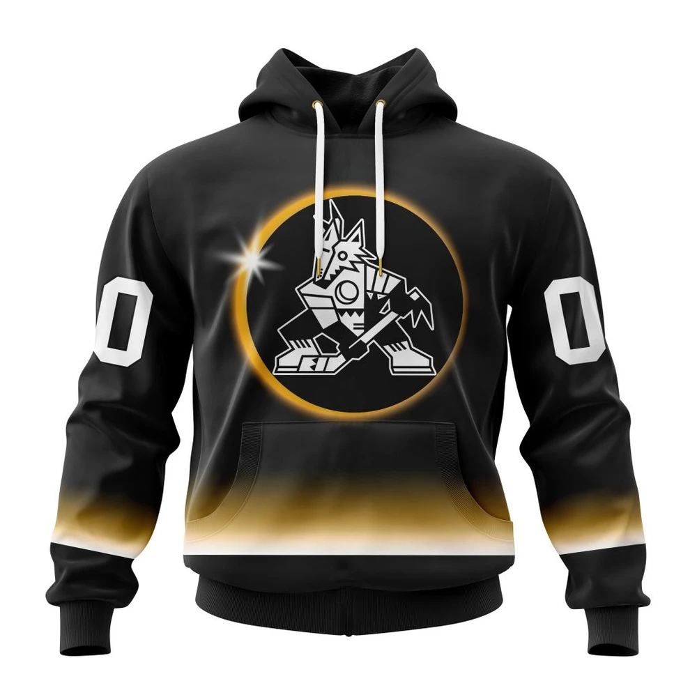 Arizona Coyotes Special Eclipse Design All Over Print Hoodie Style 59045