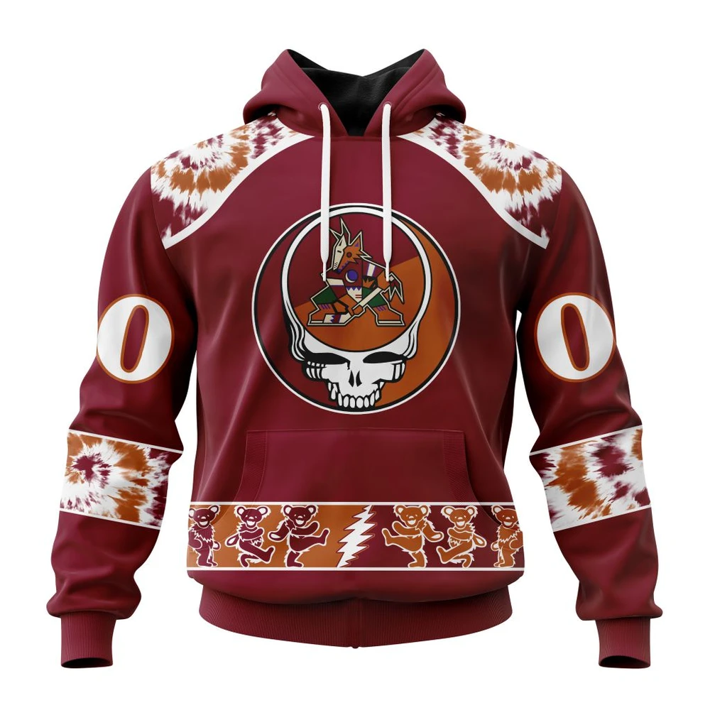 Arizona Coyotes Special Grateful Dead Design All Over Print Hoodie Style 88501
