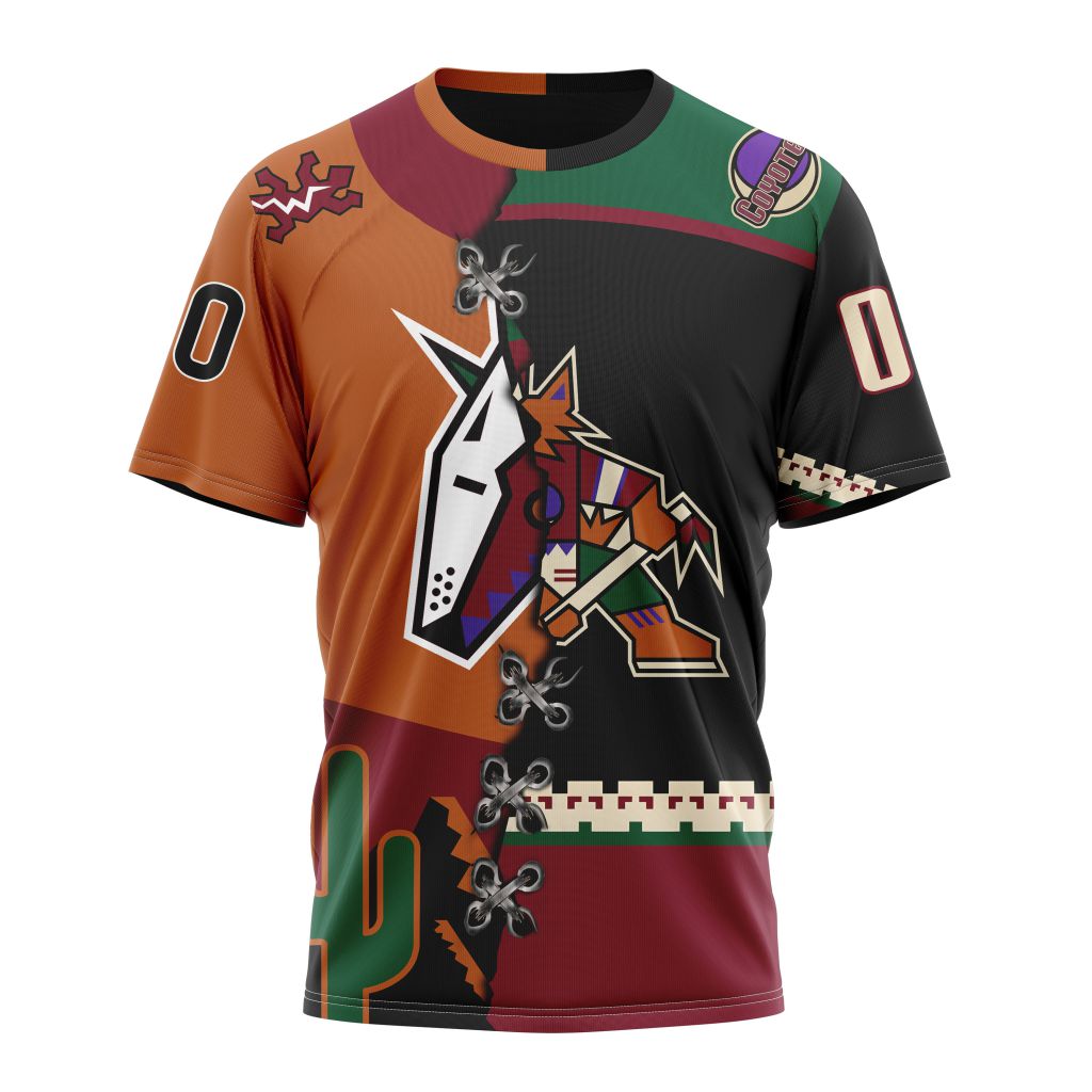 Arizona Coyotes Special Home Mix Reverse Retro Personalized Kits Personalized Name And Number T-Shirt Oregontrailrvpk Shirt