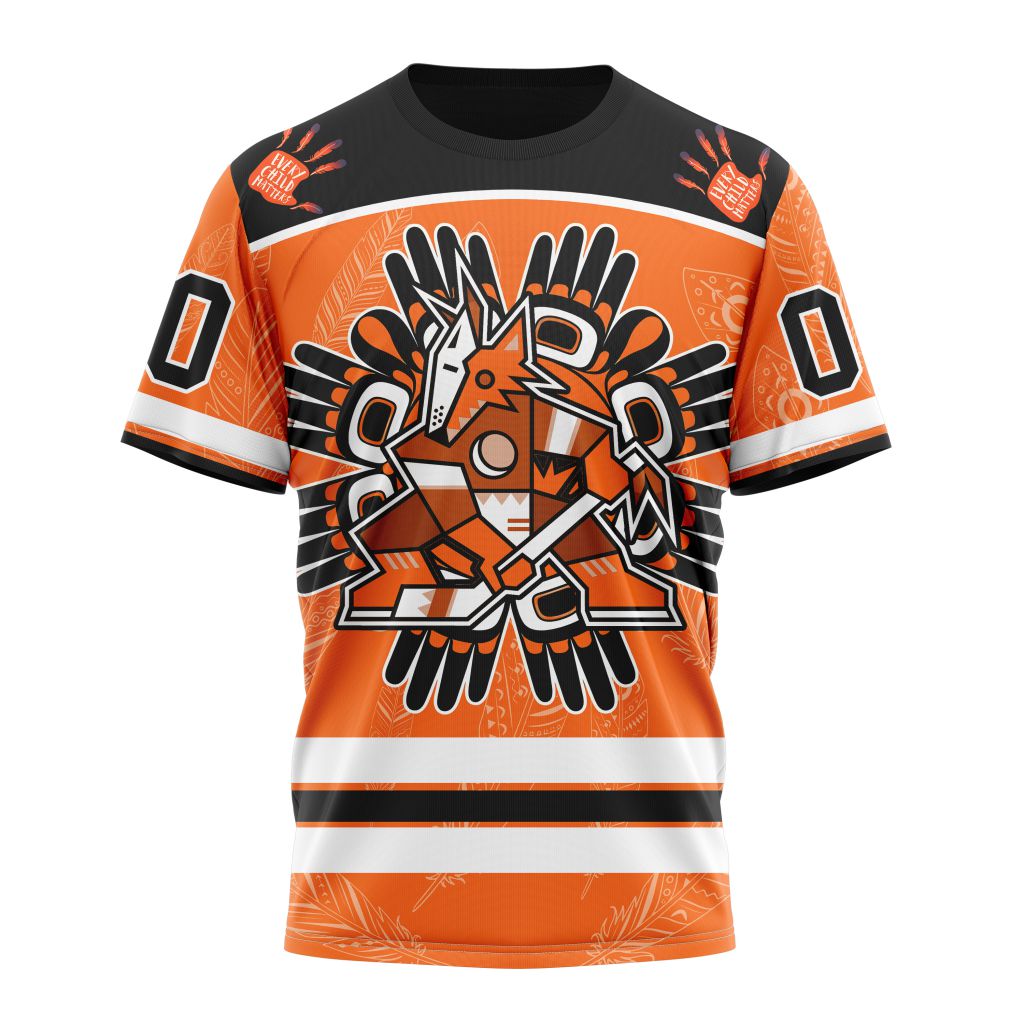 Arizona Coyotes Special National Day For Truth And Reconciliation Design 01 Personalized Name And Number T-Shirt Oregontrailrvpk Shirt